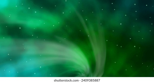 Light Green vector texture with beautiful stars. Blur decorative design in simple style with stars. Pattern for wrapping gifts.