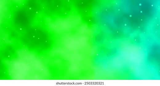 Light Green vector texture with beautiful stars. Colorful illustration with abstract gradient stars. Pattern for websites, landing pages.