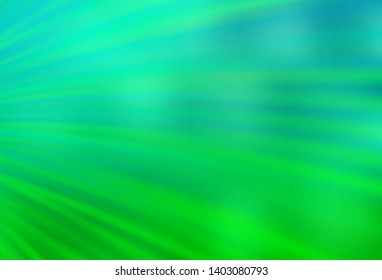Light Green vector texture with bent lines. Geometric illustration in abstract style with gradient.  New composition for your brand book.