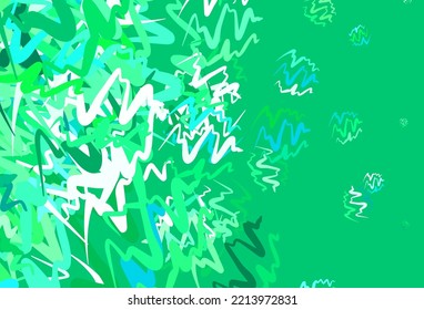 Textura vectorial verde claro con líneas dobladas. Ilustración colorida y brillante de estilo sencillo. Estilo abstracto para el diseño de su negocio.