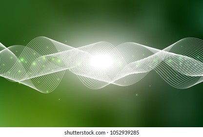 Light Green vector texture with birthday confetti. Blurred decorative design in anniversary style with confetti. The template can be used as a background for postcards.