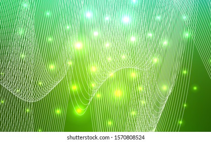 Light Green vector texture with birthday confetti. Confetti on blurred abstract background with colorful gradient. The template can be used as a background for postcards.