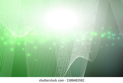 Light Green vector texture with birthday confetti. Blurred decorative design in anniversary style with confetti. New design for ad, poster, banner of your Party.