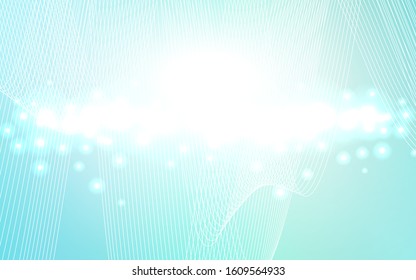 Light Green vector texture with birthday confetti. Glitter abstract illustration with colorful confetti, ribbons. The template can be used as a background for postcards.