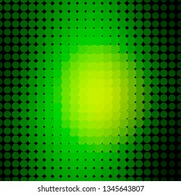 Light Green vector texture with circles. Abstract illustration with colorful spots in nature style. Design for your commercials.