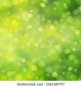 Light Green vector texture with circles. Abstract illustration with colorful spots in nature style. New template for your brand book.