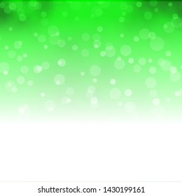 Light Green vector texture with circles. Abstract decorative design in gradient style with bubbles. Pattern for websites, landing pages.