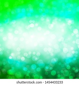 Light Green vector texture with circles. Glitter abstract illustration with colorful drops. Pattern for wallpapers, curtains.