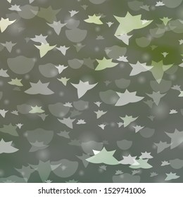 Light Green vector texture with circles, stars. Abstract design in gradient style with bubbles, stars. Pattern for trendy fabric, wallpapers.