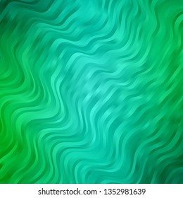 Light Green vector texture with circular arc. Gradient illustration in simple style with bows. Pattern for websites, landing pages.
