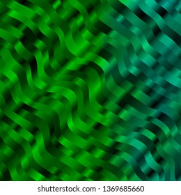 Light Green vector texture with circular arc. Abstract illustration with gradient bows. Pattern for booklets, leaflets.