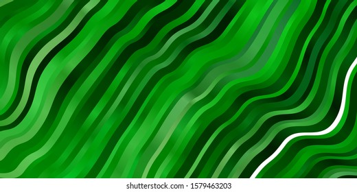 Light Green vector texture with circular arc. Colorful illustration with curved lines. Pattern for websites, landing pages.