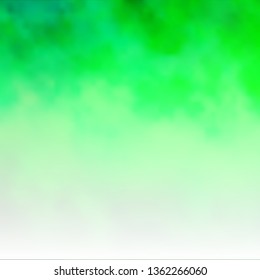 Light Green vector texture with cloudy sky. Illustration in abstract style with gradient clouds. Template for websites.