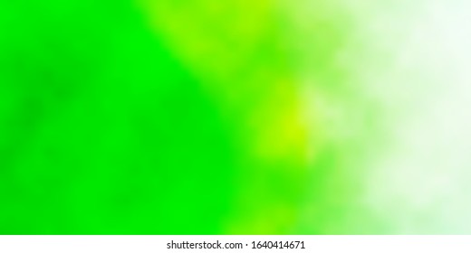 Light Green vector texture with cloudy sky. Abstract illustration with colorful gradient clouds. Pattern for your commercials.
