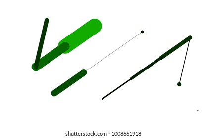 Light Green vector texture with colored capsules. Capsules on blurred abstract background with gradient. The template can be used as a background.