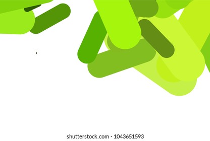 Light Green vector texture with colored capsules. Blurred decorative design in simple style with lines. The pattern can be used for websites.