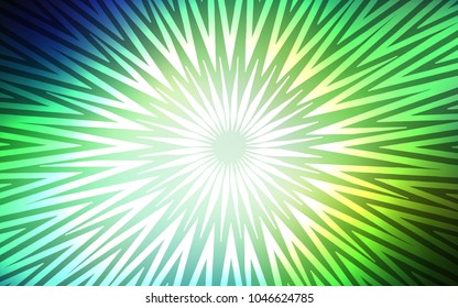 Light Green vector texture with colored lines. Glitter abstract illustration with colored sticks. Smart design for your business advert.