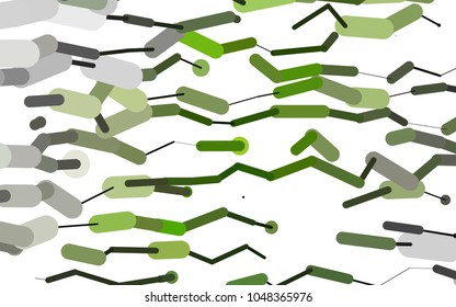 Light Green vector texture with colored capsules. Capsules on blurred abstract background with gradient. Best design for your ad, poster, banner.