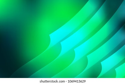 Light Green vector texture with colored lines. Lines on blurred abstract background with gradient. The pattern for ad, booklets, leaflets.