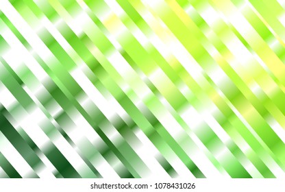 Light Green vector texture with colored lines. Lines on blurred abstract background with gradient. Smart design for your business advert.