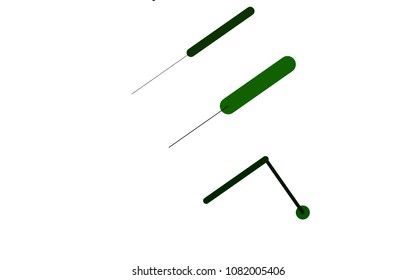 Light Green vector texture with colored capsules. Blurred decorative design in simple style with lines. Smart design for your business advert.