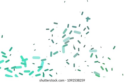 Light Green vector texture with colored capsules. Blurred decorative design in simple style with lines. The template can be used as a background.