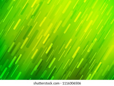 Light Green vector texture with colored lines. Decorative shining illustration with lines on abstract template. Best design for your ad, poster, banner.