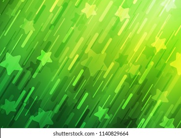 Light Green vector texture with colored lines. Decorative shining illustration with lines on abstract template. The pattern can be used for busines ad, booklets, leaflets