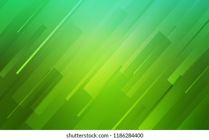 Light Green vector texture with colored lines. Shining colored illustration with sharp stripes. The pattern for ad, booklets, leaflets.