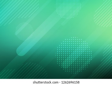 Light Green vector texture with colored capsules, dots. Glitter abstract illustration with colored sticks, dots. Smart design for your business advert.