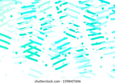 Light Green vector texture with colored lines. Shining colored illustration with sharp stripes. Pattern for ad, booklets, leaflets.