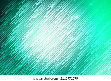Light Green vector texture with colored lines. Shining colored illustration with sharp stripes. Smart design for your business advert.