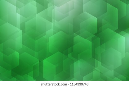 Light Green vector texture with colorful hexagons. Illustration of colored hexagons on white surface. New template for your brand book.