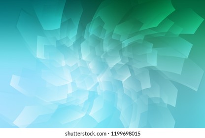 Light Green vector texture with colorful hexagons. Design in abstract style with hexagons. Pattern for texture of wallpapers.