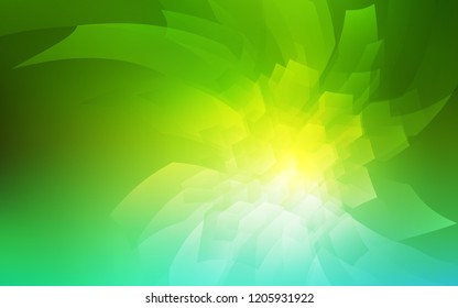 Light Green vector texture with colorful hexagons. White background with colorful hexagons. Pattern for texture of wallpapers.