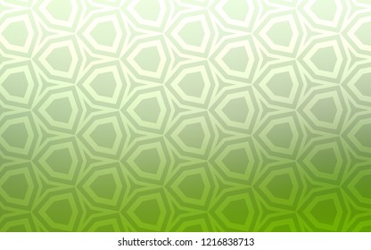 Light Green vector texture with colorful hexagons. Blur background with colorful hexagons. Pattern for your ad, booklets.