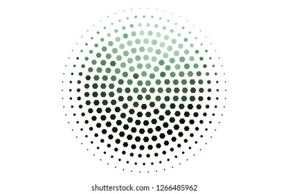 Light Green vector texture with colorful hexagons. Illustration of colored hexagons on white surface. New design for website's poster, banner.