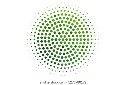 Light Green vector texture with colorful hexagons. White background with colorful hexagons. New design for website's poster, banner.