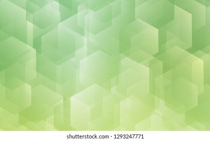 Light Green vector texture with colorful hexagons. Illustration with set of colorful hexagons. Beautiful design for your business advert.