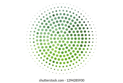 Light Green vector texture with colorful hexagons. Glitter abstract illustration in hexagonal style. Pattern for ads, leaflets.