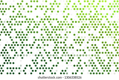 Light Green vector texture with colorful hexagons. Colorful hexagons on white backdrop. Beautiful design for your business advert.