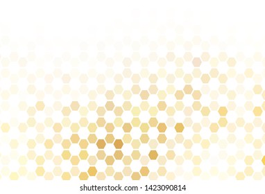 Light Green vector texture with colorful hexagons. Illustration of colored hexagons on blur surface. Pattern for your ad, booklets.