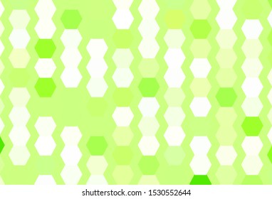 Light Green vector texture with colorful hexagons. Abstract illustration with colorful hexagons. Pattern for texture of wallpapers.