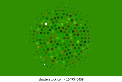 Light Green vector texture with colorful hexagons. White background with colorful hexagons. Pattern for texture of wallpapers.