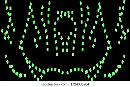 Light Green vector texture with colorful lines. Modern geometrical abstract illustration with staves. Pattern for business booklets, leaflets.