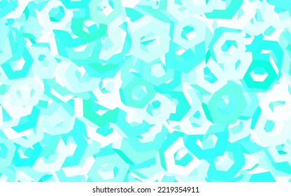 Light Green vector texture with colorful hexagons. Blur background with colorful hexagons. Pattern for your ad, booklets.