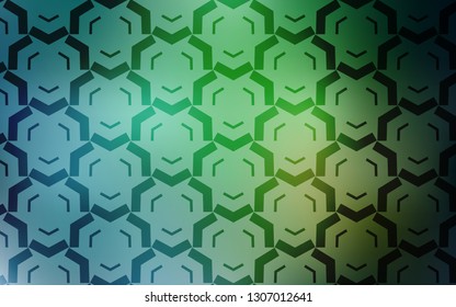Light Green vector texture with curved lines. Modern gradient abstract illustration with bandy lines. A new texture for your  ad, booklets, leaflets.