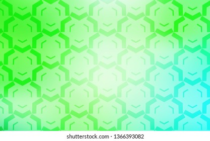 Light Green vector texture with curved lines. Colorful illustration in simple style with gradient. Abstract design for your web site.