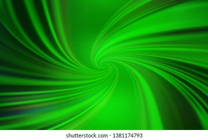 Light Green vector texture with curved lines. Colorful geometric sample with gradient lines.  Pattern for your business design.