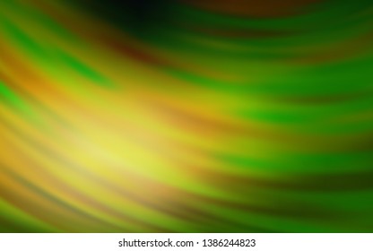 Light Green vector texture with curved lines. A completely new colorful illustration in simple style. The best colorful design for your business.